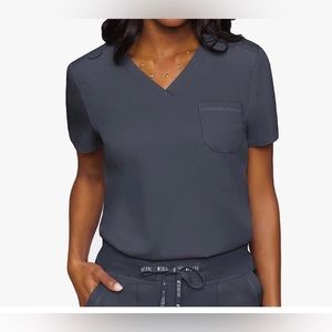 Med Couture Touch Women’s Chest Pocket Tuck in Top